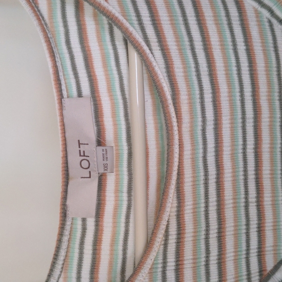 Loft striped ruffle top - Picture 3 of 3